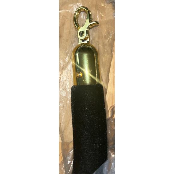 2 Pack Velvet Barrier Rope 92" Crowd Control Rope Barrier Chrome Plated Hooks - Picture 2 of 3